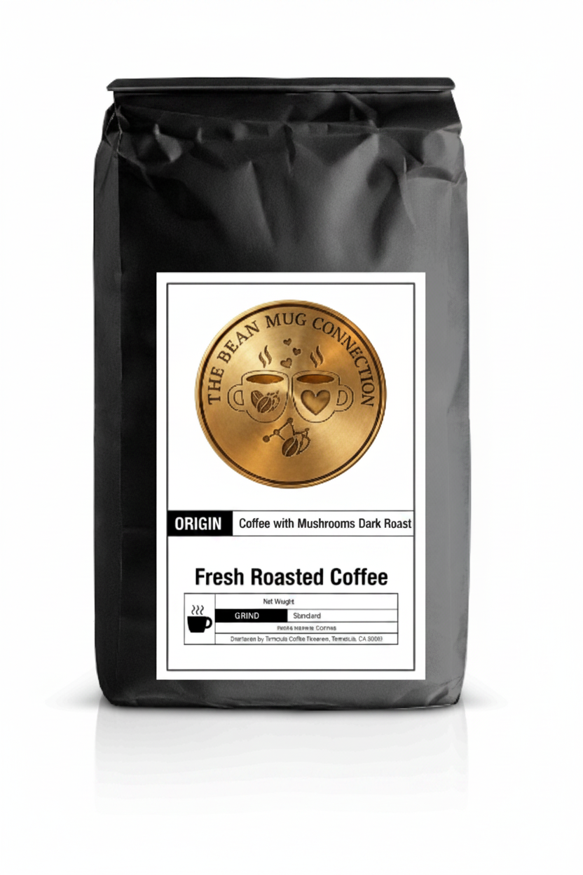 Coffee with Mushrooms Dark Roast Bag