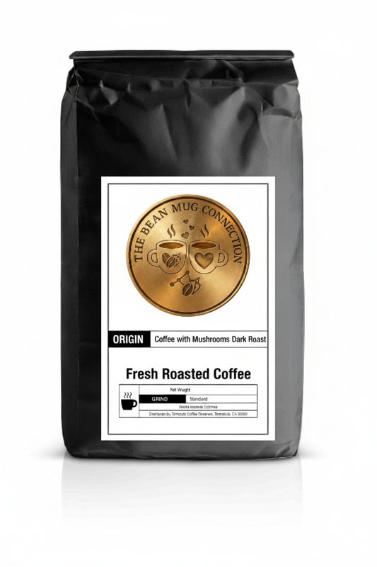 Coffee with Mushrooms Dark Roast Bag